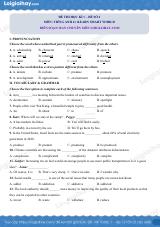Đề thi học kì 1 Tiếng Anh 11 iLearn Smart World - Đề số 2